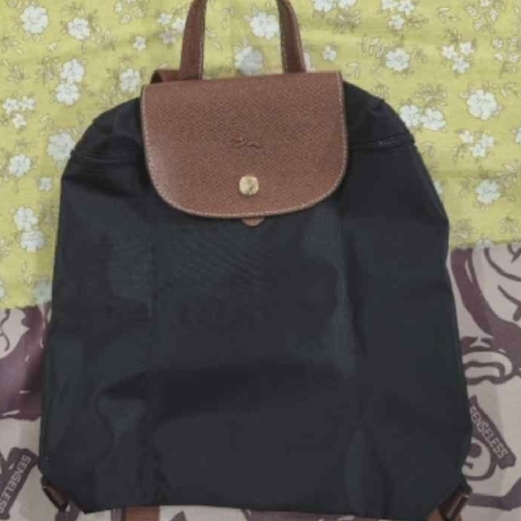 Longchamp Handbags - Longchamp Black Waterproof Backpack